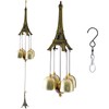 Maydahui Wind Chime Bell Summer Eiffel Tower Metal Indoor Outdoor