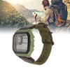 Digital Sport Watch Canvas Strap Luminous Waterproof Retro Sport Watch