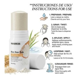 Kit 2 Mascarillas De Arroz En Barra Limpieza Profunda 40g