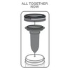 Jarware Salt and Pepper Shaker for Regular Mouth Mason Jars,