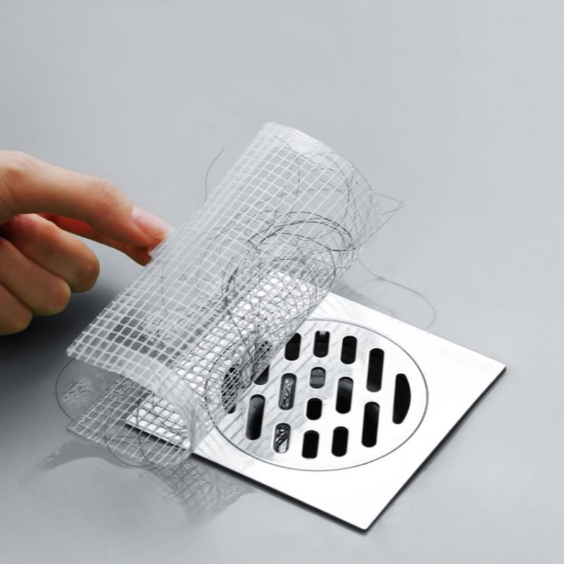 Shower Drain Hair Catcher, Strainers Catcher Mesh Stickers for Bathtub