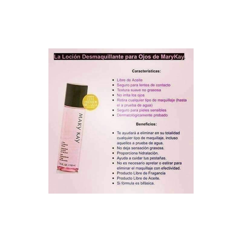 Loción Desmaquillante de Ojos Libre de Aceite Mary Kay 110