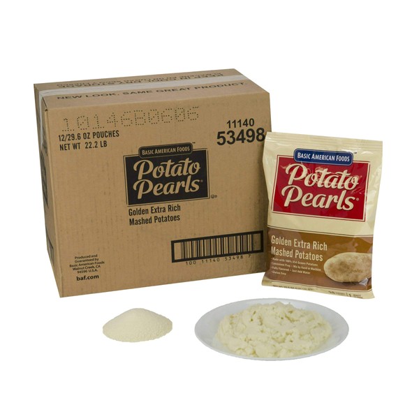 Golden Potato Pearls Extra Rich, 29.6 Ounce -- 12 Case