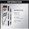 Curved Eyebrow Pen, 2 in 1 Dual Ended Microblading Eyebrow