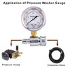 Pressure Washer Gauge, 6000 PSI, 3/8 Inch Quick Connect, Pressure