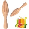 Wooden Citrus Juicer - Handheld Manual Lemon/Orange Reamer | Portable