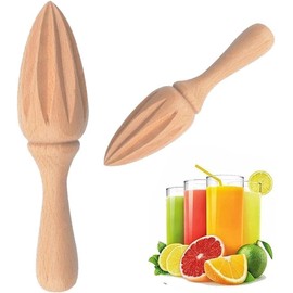 Wooden Citrus Juicer - Handheld Manual Lemon/Orange Reamer | Portable Fruit Squeezer Tool for Home, Cafe and Bar, Kitchen Utensils, Bartender Accessories, Manual Juicers