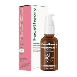 facetheory Blemicalm Azelaic Acid 10% Clarifying Serum (Unscented) - Control Blemishes, Redness & Breakouts with Powerful Azelaic Acid Serum - Azelaic Acid Cream for Clearer Skin (30 ml)