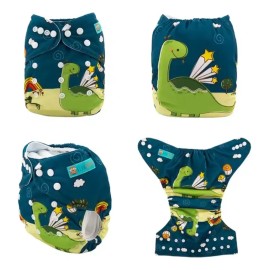 10 Pañales Ecológicos Alva Baby Con Absorbentes Microfibra