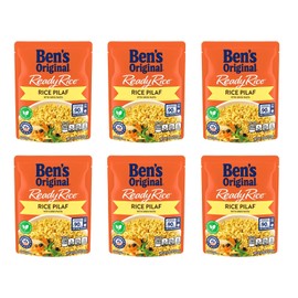BEN'S ORIGINAL Ready Rice Pouch Rice Pilaf, 8.8 oz. (6 Pack)