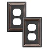 DEWENWILS Triple Toggle Wall Plate, Metal Outlet Cover, Standard Size