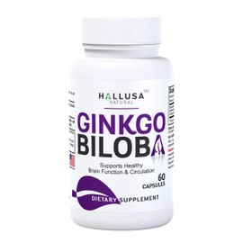"N/A" Ginkgo Biloba 120mg, 60 Capsules - Extra Strength Ginkgo Biloba Extract - Gluten Free & Non-GMO