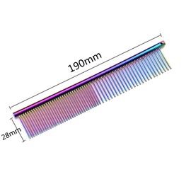 1 Piece Pet Comb Stainless Steel Dog Comb Cat and Dog Metal Comb Pet Detangling Grooming Tool for Small Large Medium Animals Cats Horses,metal dog comb,dog combs for grooming