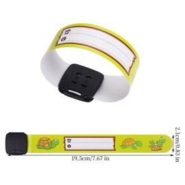 14Pcs Children Safety ID Wristband Waterproof Kids Id Bracelets Reusable Adjustable Child Safety Wristband Identification Bracelets Anti-Lost ID Band for Boys and Girls, 14 Styles