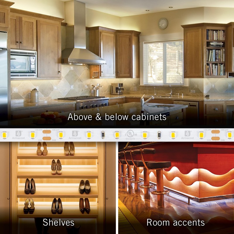 Armacost Lighting Home AC Dimmable Soft White LED Tape Light