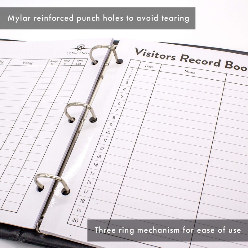 Pukka Pad, Concord Visitors Record Book – Refillable 3 Ring