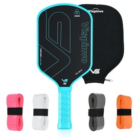 Carbon Fiber Pickleball Paddle USAPA Approved, 16MM T700 Thermoformed Pickleball Paddle with Polypropylene Honeycomb Core, Foam Injected Edges Designed for Ultimate Spin & Consistency(Blue)