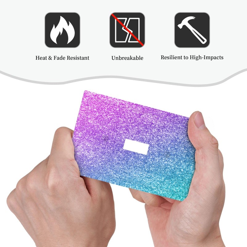 LuHuoLu Decorative Switch Plate Covers Gillter Purple Pink Blue Gradient