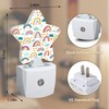 Star Heart Rainbow Night Lights Plug into Wall Lamp Smart