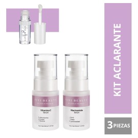 Kit Aclarante Yiyi Beauty Niacinamida + Vitamina C + Lip Oil Normal Noche