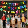 Happy First Day Back To School Banner Decorations for Home