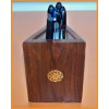 GEMSTONE TAJMAHL (SYMBOL OF LOVE) PAINTING PEN PENCIL HOLDER/STAND FROM