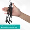 10Pcs Elastic Lanyard Tether, Silicone Pen Leash, Pen Lanyard Retractable,
