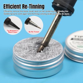 BEEYUIHF Soldering Tip Tinner Cleaner, Lead Free Oxidation Cleaning Paste, Refresher Tip Tinner Flux, Soldering Tip Cleaning #F490 (0.92oz/26g)