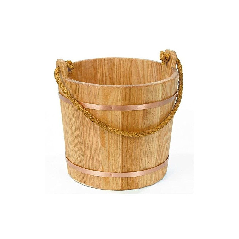 Old-Fashioned Wooden Bucket, 1 Qt Unlined