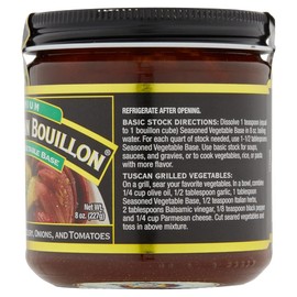 Better Than Bouillon Seasoned Vegetable Base, 8 Ounce, Brown