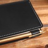 oToday Personal Organizer, Genuine Leather, A6, Business Notebook, 6 Holes,