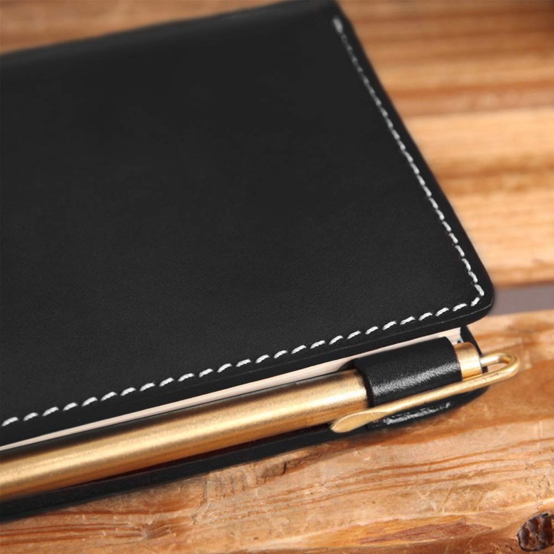 oToday Personal Organizer, Genuine Leather, A6, Business Notebook, 6 Holes,