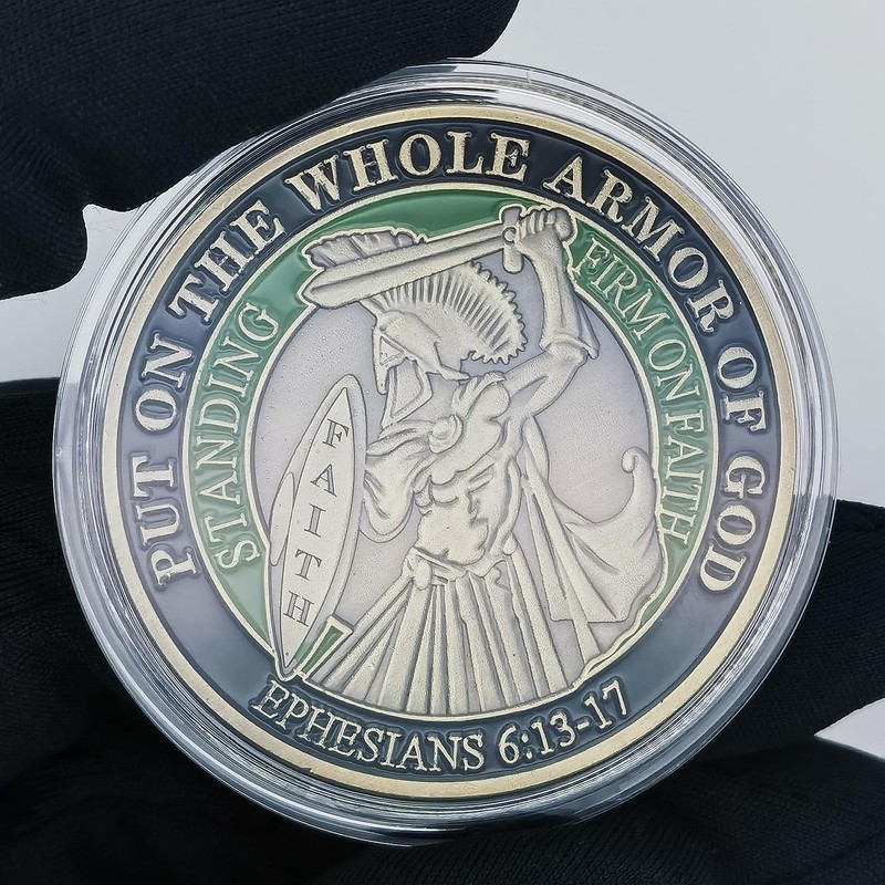 Full Armor of God Christian Challenge Coin - Ephesians 6:13-17