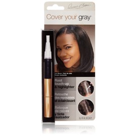 Daggett & Ramsdell Cover your gray root touch-up & highlighter jet black Hair Color, 0.07 Ounce
