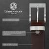 Mens Leather Belt / Mens Belt LINDENMANN, XXL, dark brown,
