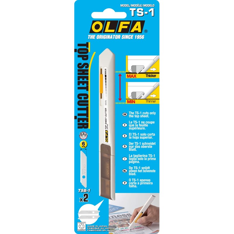 OLFA Top Sheet Cutter (TS-1) - Retractable Utility Precision Knife