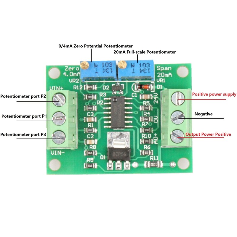 NOYITO Voltage to Current Module 0-2.5V to 4-20mA