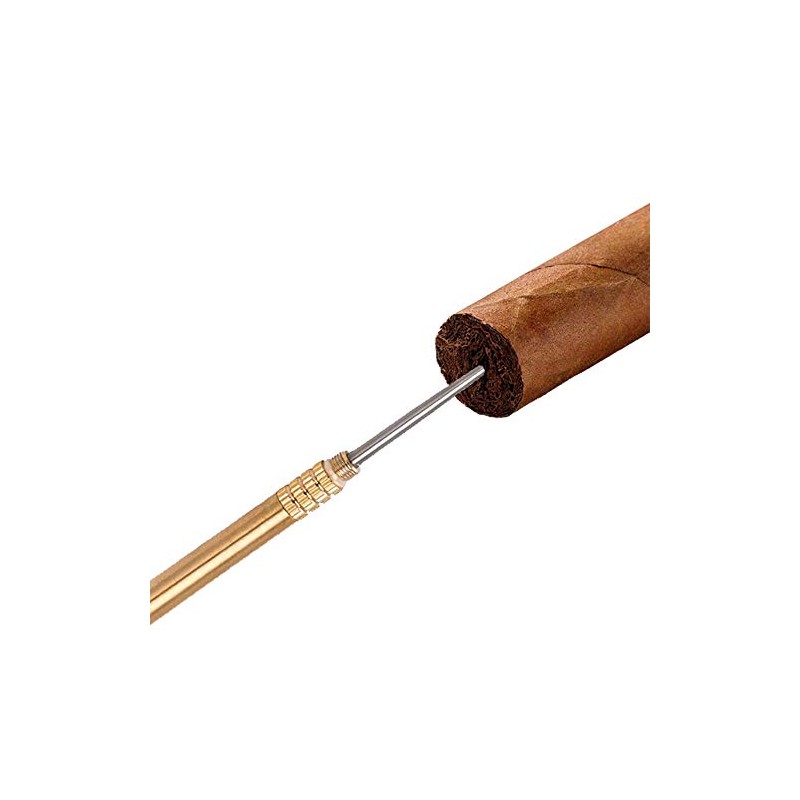 W.SWAN Cigar Draw Enhancer Tool Cigar Needle of Punch(Color:Gold1)