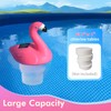 Uekars Solar Pool Chlorine Floater, 7 inch Flamingo Chlorines Floater