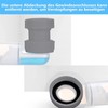LANZLC Space-Saving Siphon, 1 1/4 Inch Flexible Siphon Drain Hose,