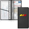 DEWILLO Leather Car Registration and Insurance Cards Holder, Vehicle Glove