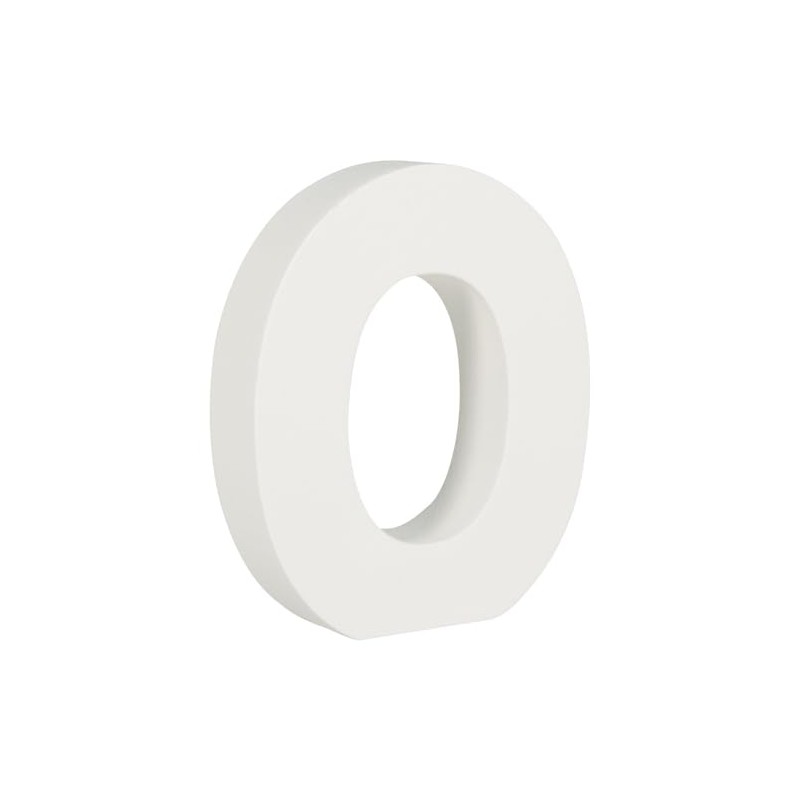Rayher 62700000 MDF Number 0, White, 11 cm, Thickness 2