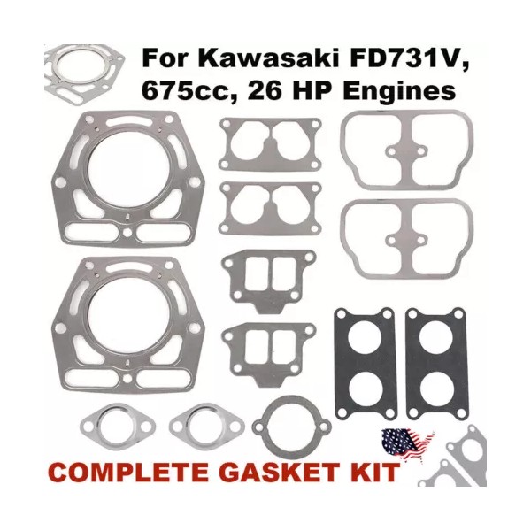 For Kawasaki COMPLETE GASKETS FOR KAWASAKI FD731V, 675cc, 26 HP