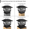 Davinci Lighting Edison Solar Outdoor Post Cap Lights - 4x4