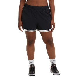 Champion Women's Plus Size Shorts for Women, Plus Size Lightweight Shorts for Women, 3.5", Black, 2X