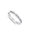 You are my Sunshine Stackable Script Ring .925 Sterling Silver