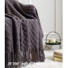 CREVENT Knitted Decorative Throw Blanket for Couch Sofa Chair Bed,