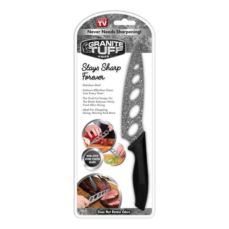GRANITE TUFF KNIFE- Non-Stick Stainless Steel Granite Coated Blade -Chef's
