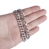 Silvadore 9mm Mens CHUNKY CUBAN Link Curb Chain Silver Necklace