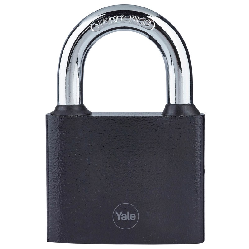 Yale - Y111B/60/132/1 Iron Padlock 60mm - Black - Hardened